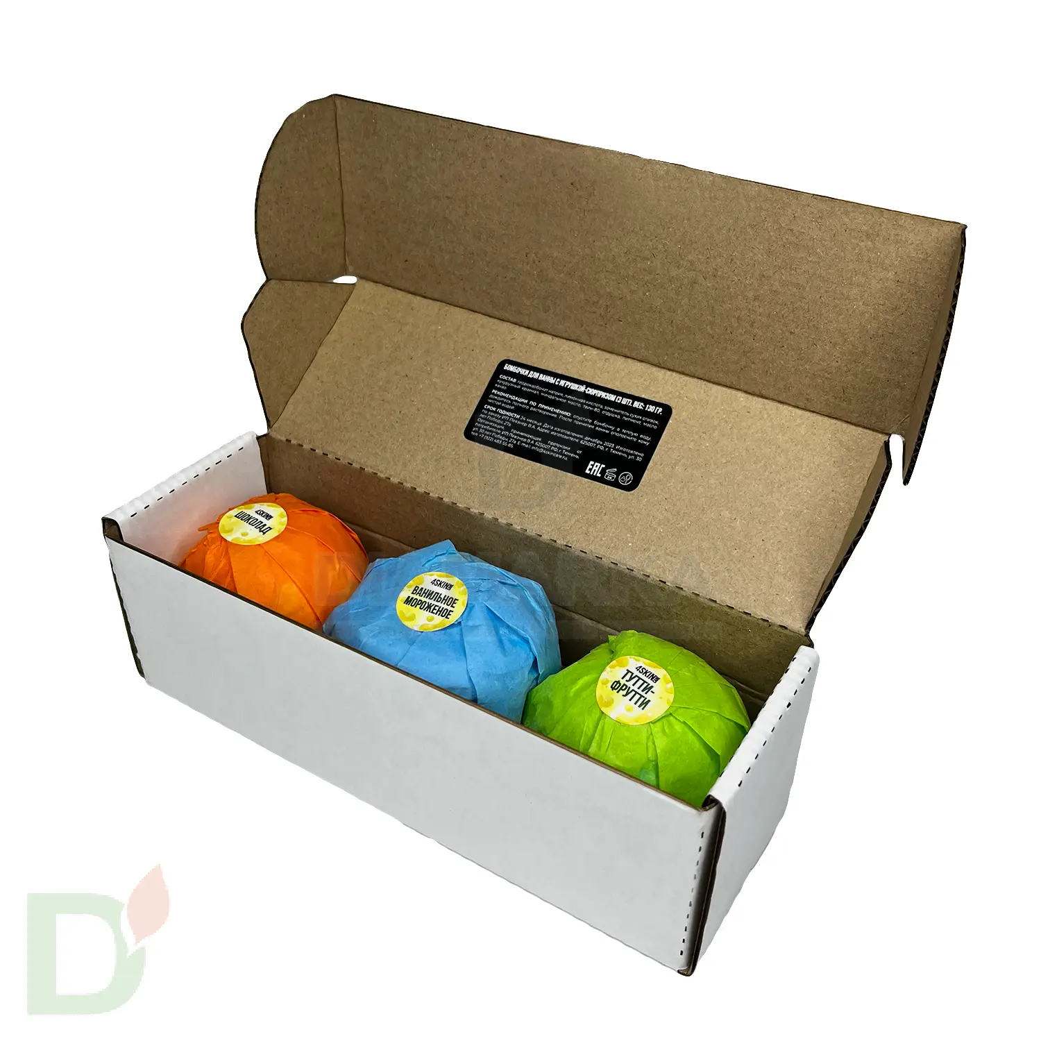 Бокс - Бомбочки для ванны детские (з шт в комплекте) в Казани