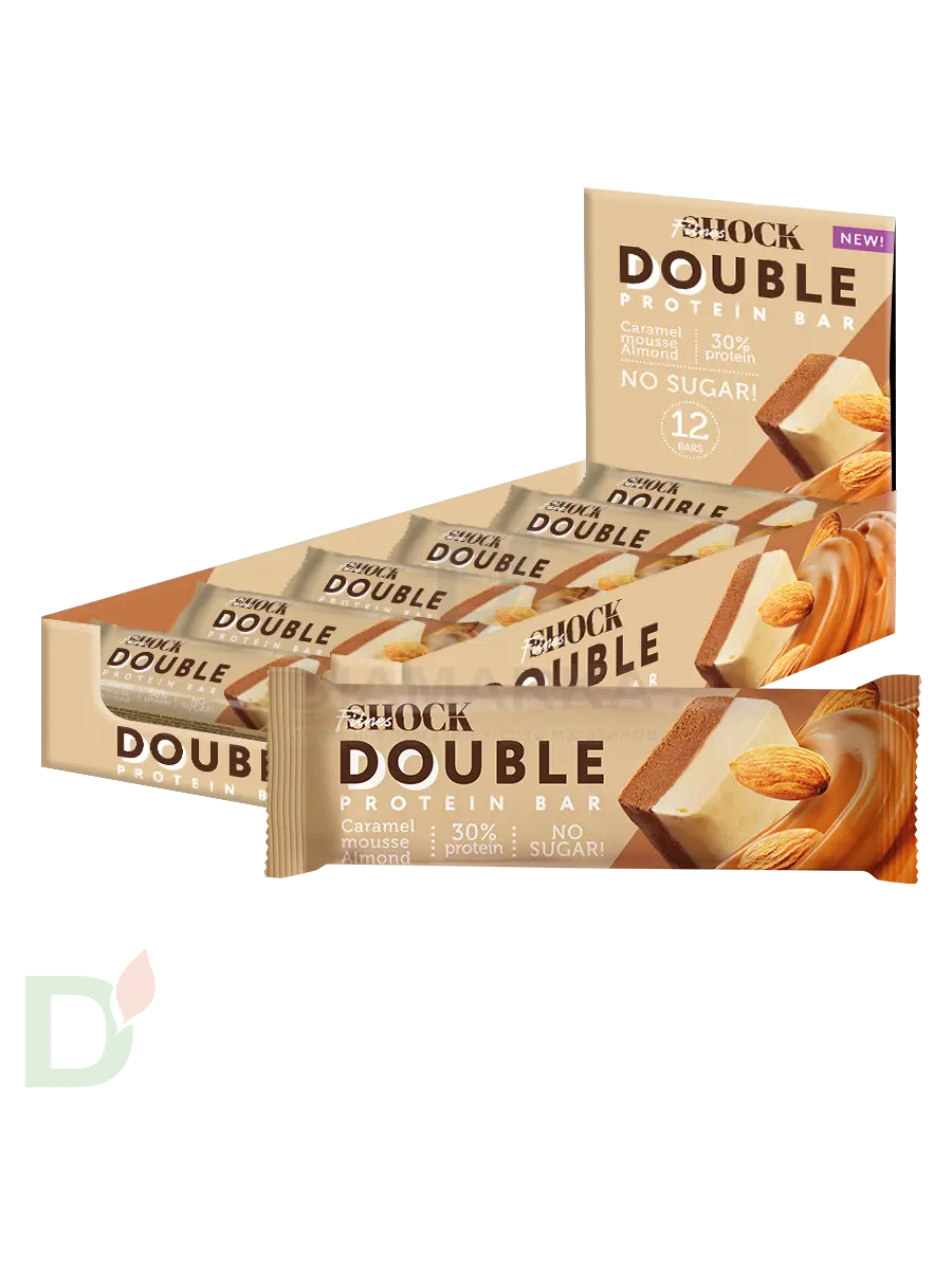 Батончик протеиновый FitnesShock Карамельный мусс с миндалем 40гр. в Казани