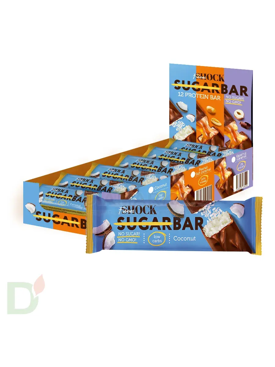 Батончик протеиновый FitnesShock Кокос 50гр. в Казани