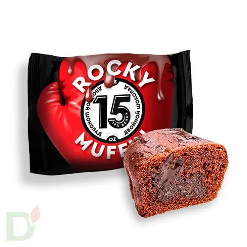 Маффины ROCKY Двойной шоколад ZERO 55гр.