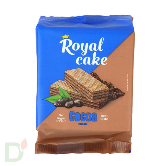 Вафли Royal cake со вкусом «КАКАО» без сахара, 120 г в Казани