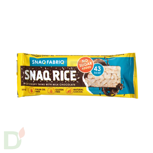 Батончик Snaq Fabriq рисовый глазированный молочным шоколадом, 10гр в Казани