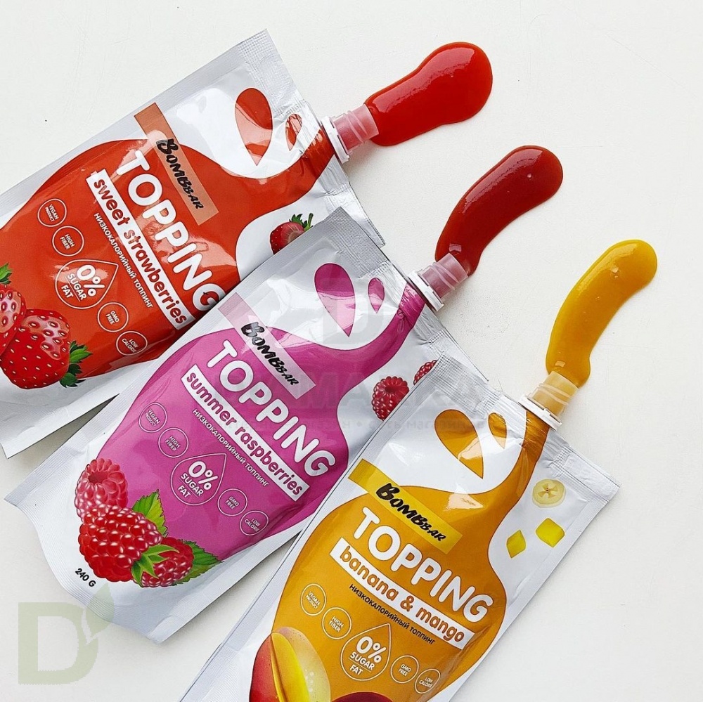 Топпинг Bombbar малиновый 240гр.