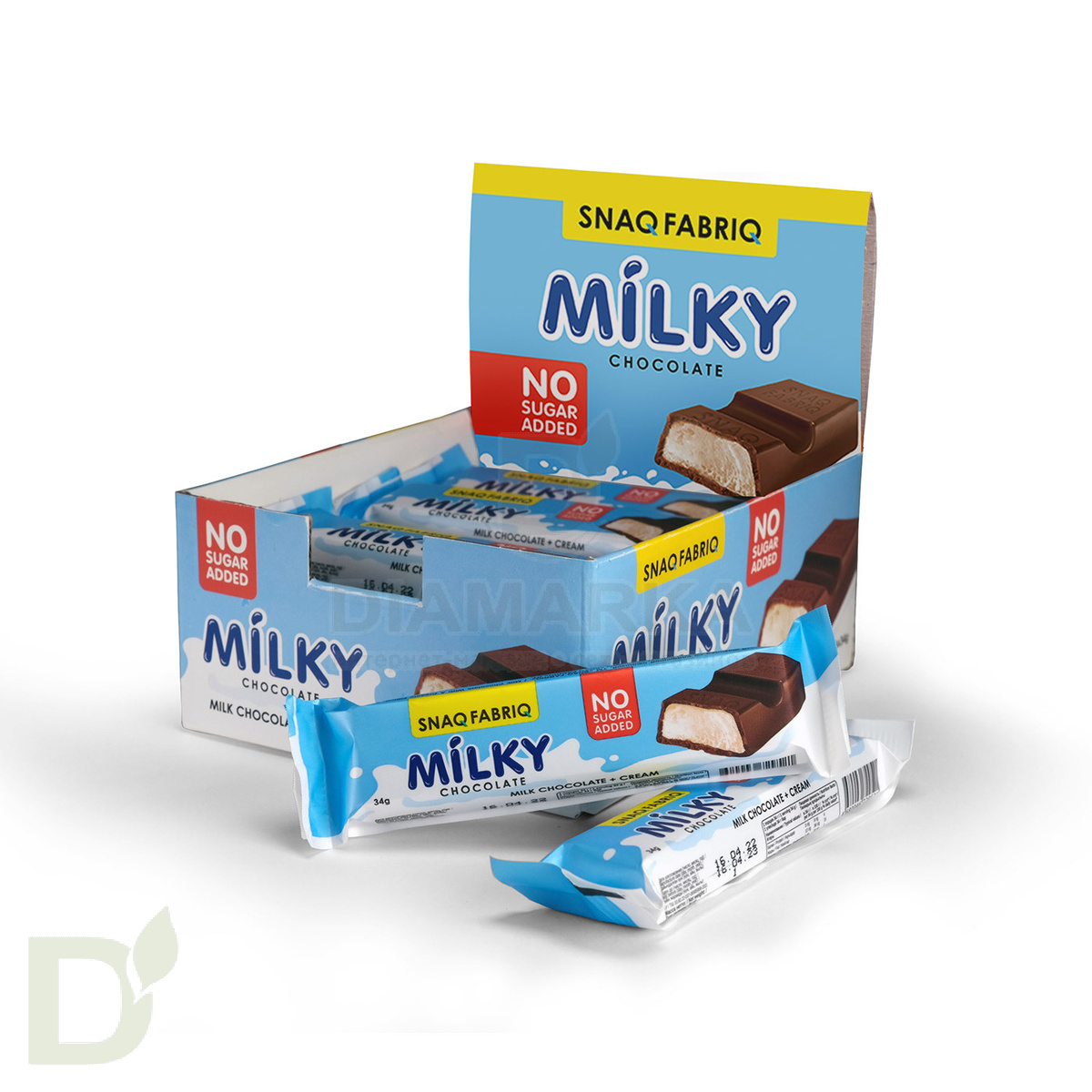 Батончик Milky Snaq Fabriq без сахара со сливочной начинкой 34гр в Казани