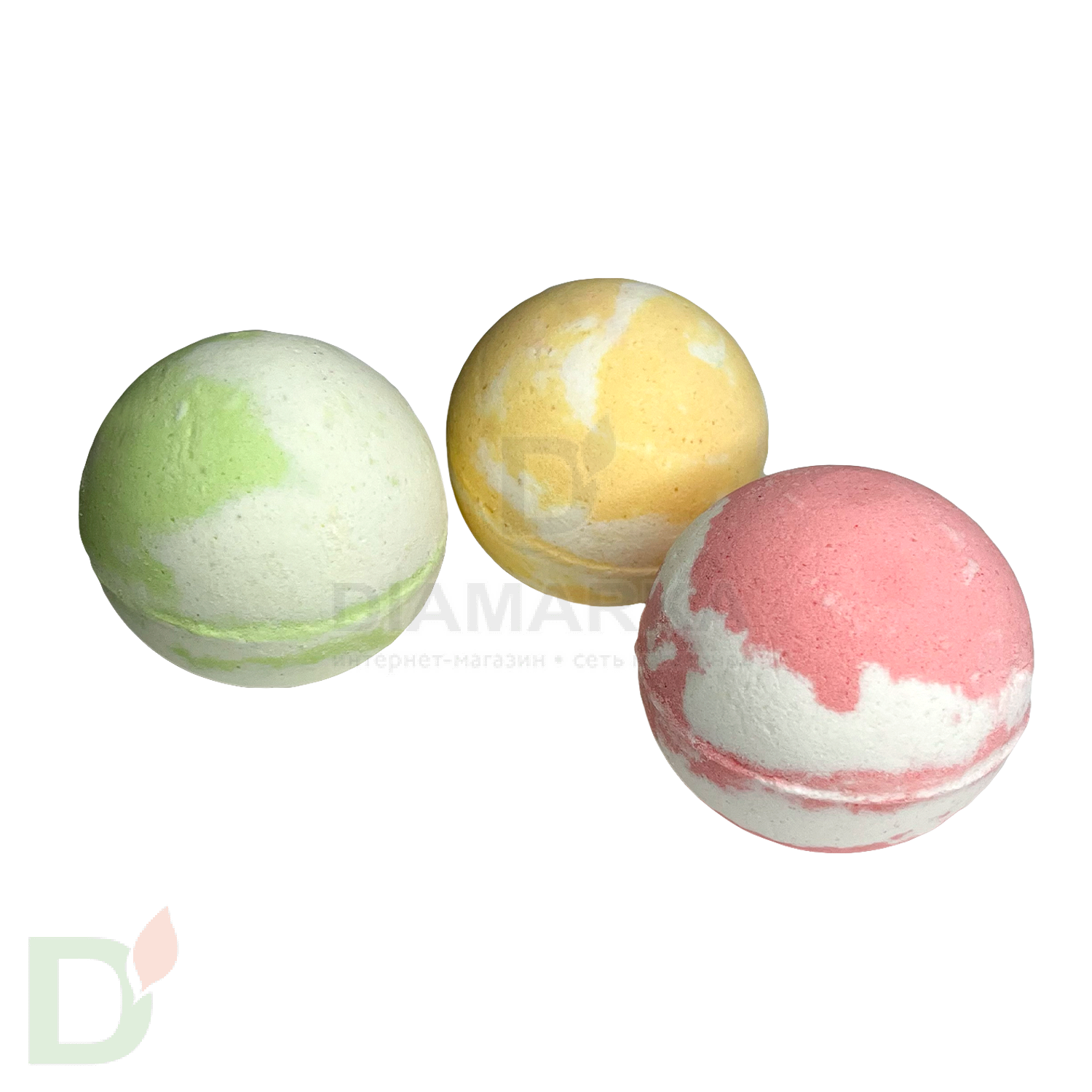 Бокс - Бомбочки для ванны взрослые с разводами (з шт в комплекте) в Казани