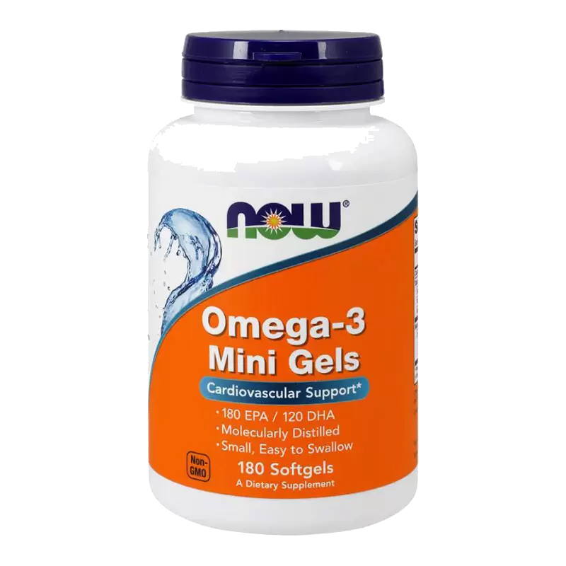 Витамины NOW Омега-3, дополнительный источник ПНЖК, 180EPA/120DHA, 180 шт в Казани