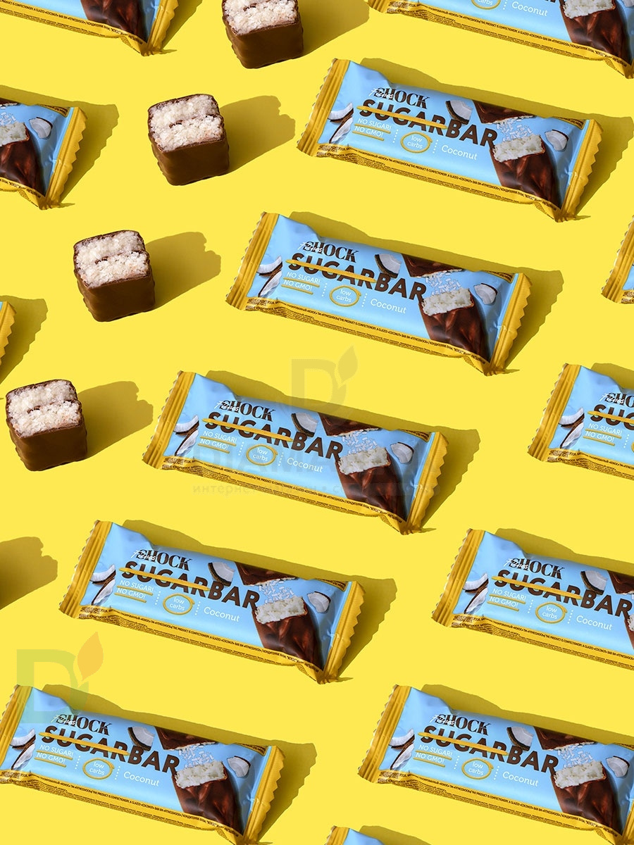 Батончик протеиновый FitnesShock Кокос 50гр. в Казани