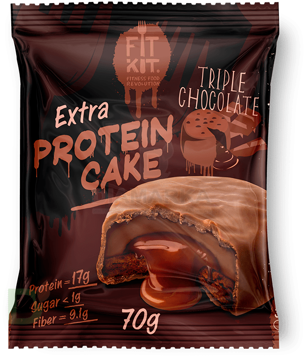Печенье FITKIT протеиновое с суфле Тройной шоколад 70гр