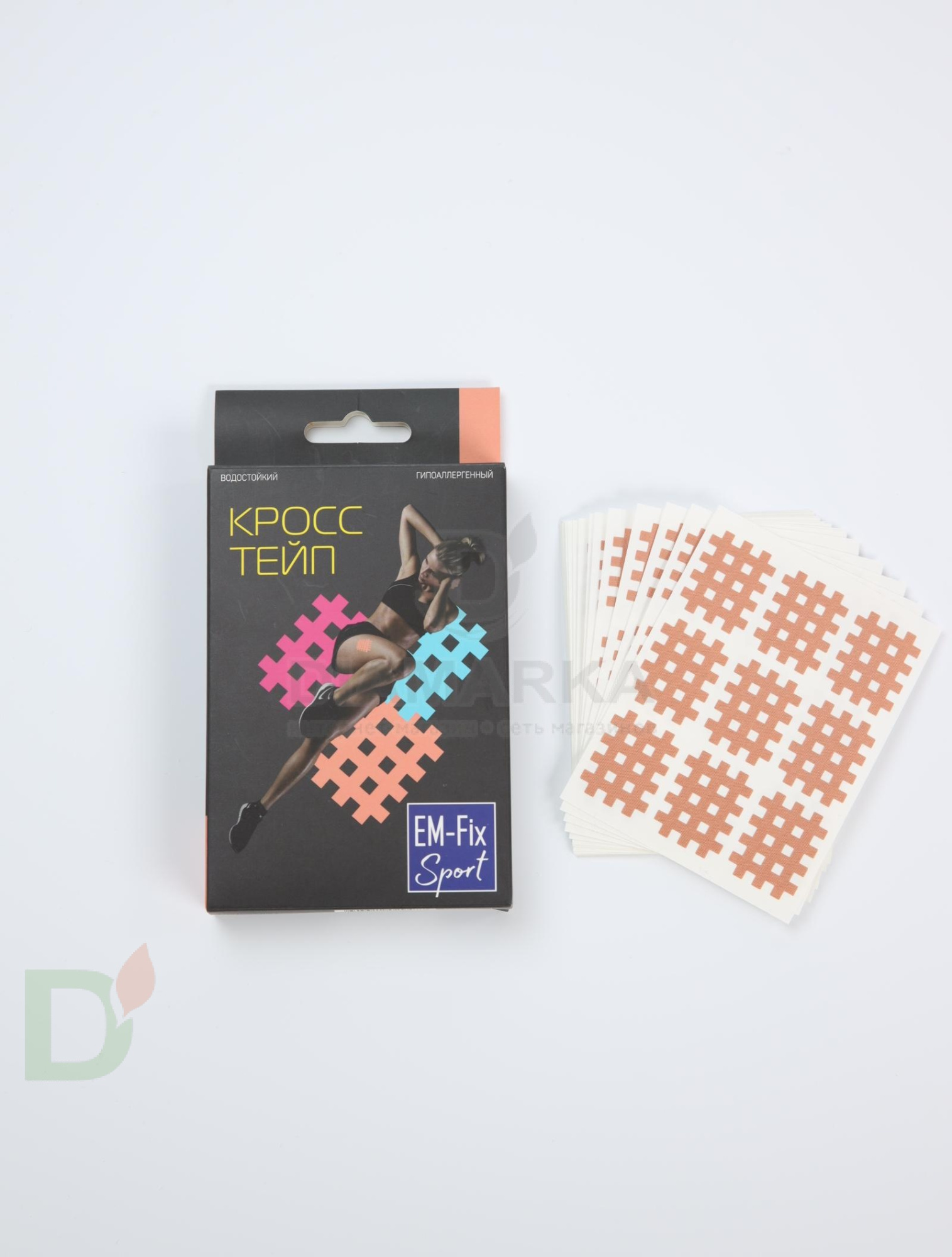 Кросс тейп водостойкий EM-Fix Sport бежевый