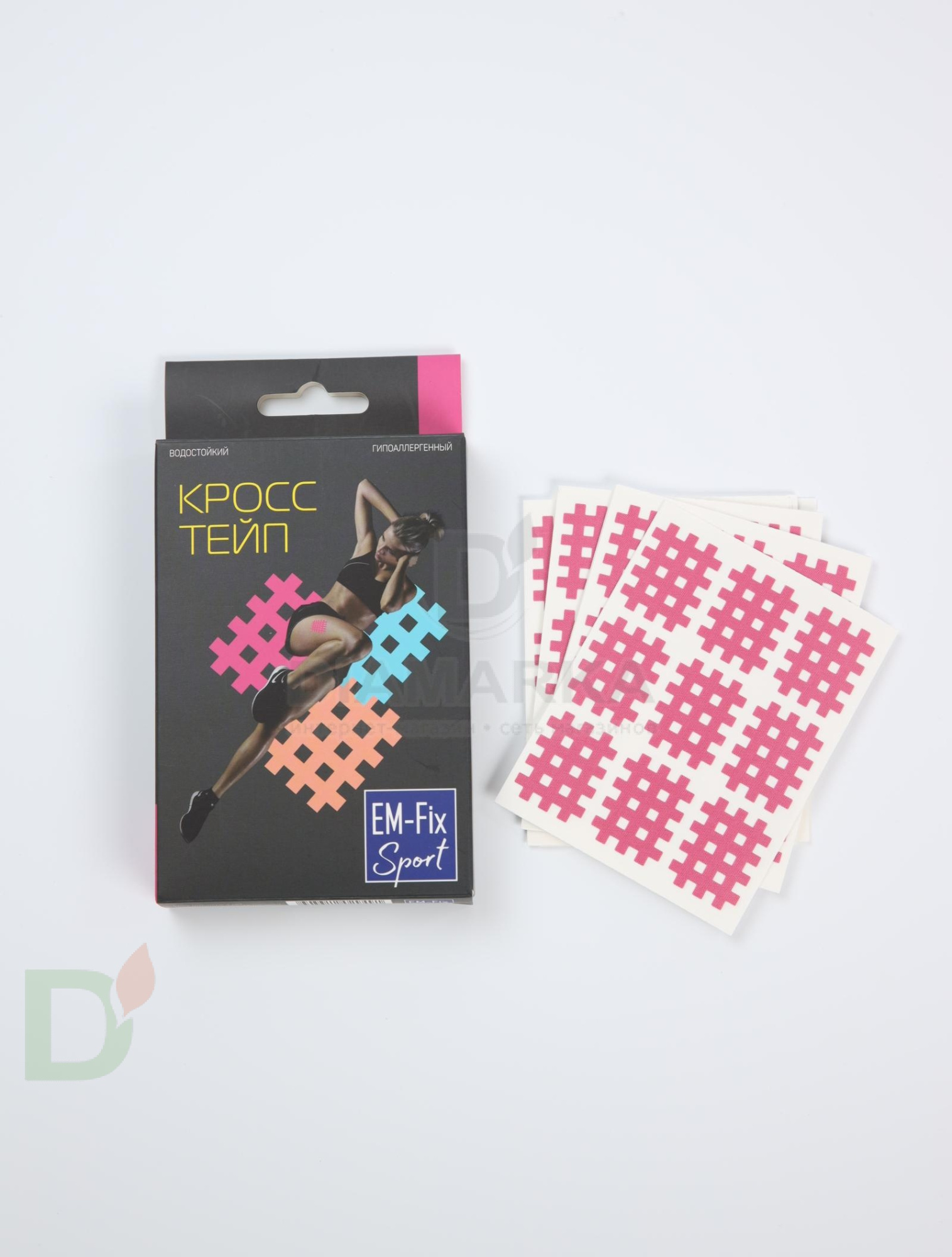 Кросс тейп водостойкий EM-Fix Sport розовый