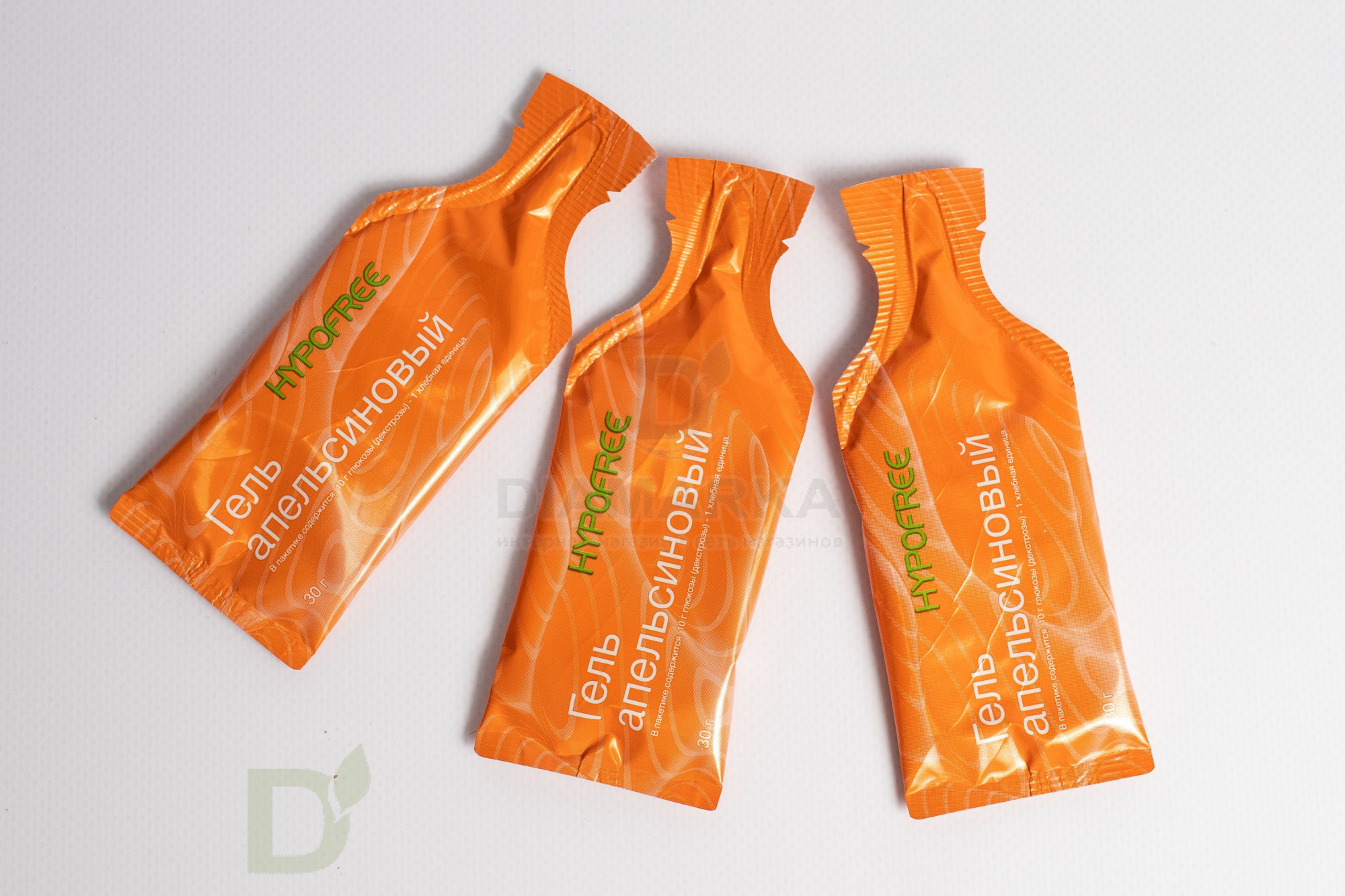 Гель HYPOFREE 1ХЕ Апельсин, мягкая упаковка, 10 саше по 30мл в Казани