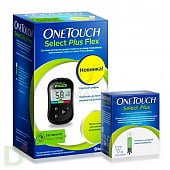 Глюкометр "One Touch Select Plus FLEX" + 25 тест-полосок