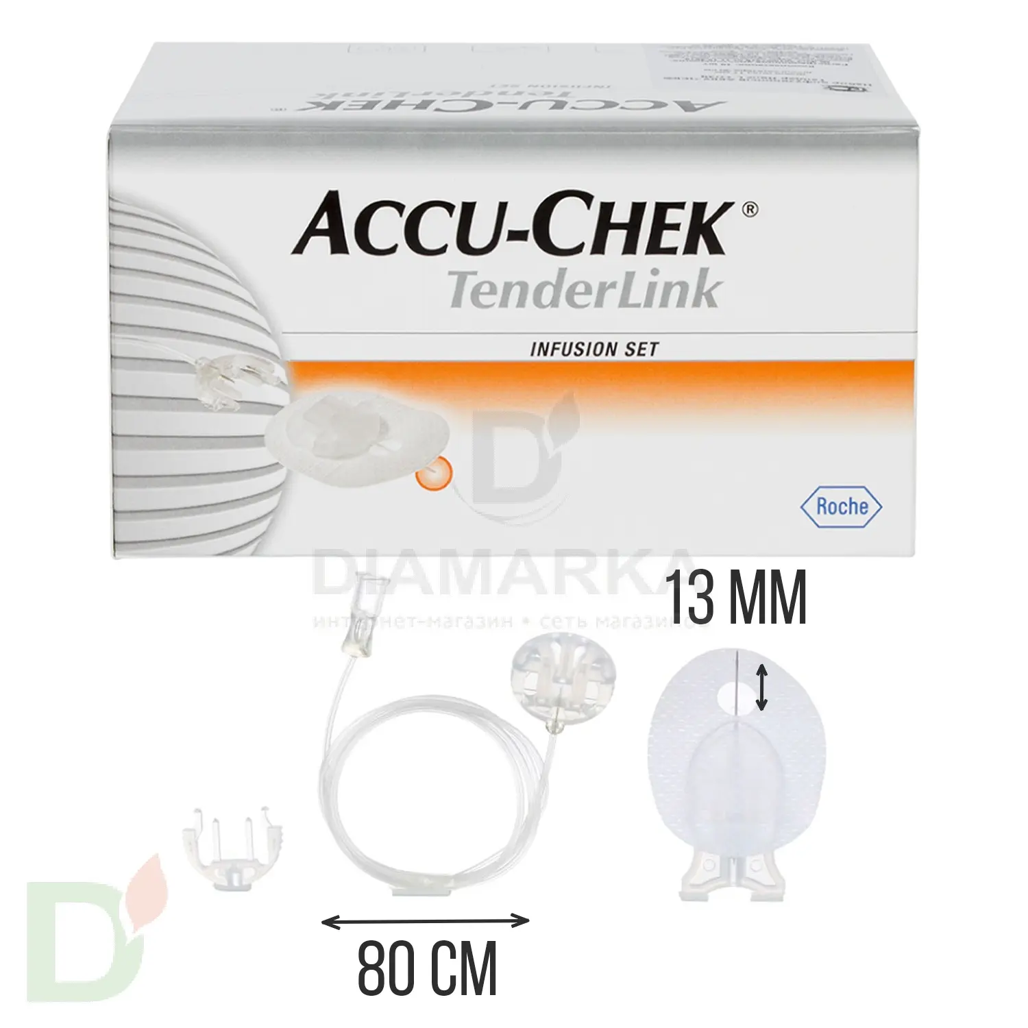 Акку-Чек ТендерЛинк 13/80, инфузионный набор, 1 шт. в Казани