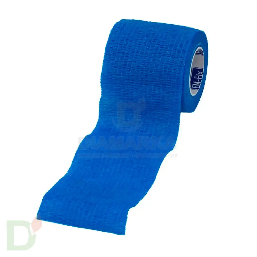 Бинт эластичный когезивный EM-fix krep Синий, 5 см х 4,5 м в Казани