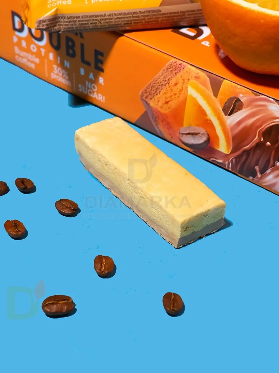 Батончик протеиновый FitnesShock Апельсиновый кофе 40гр. в Казани