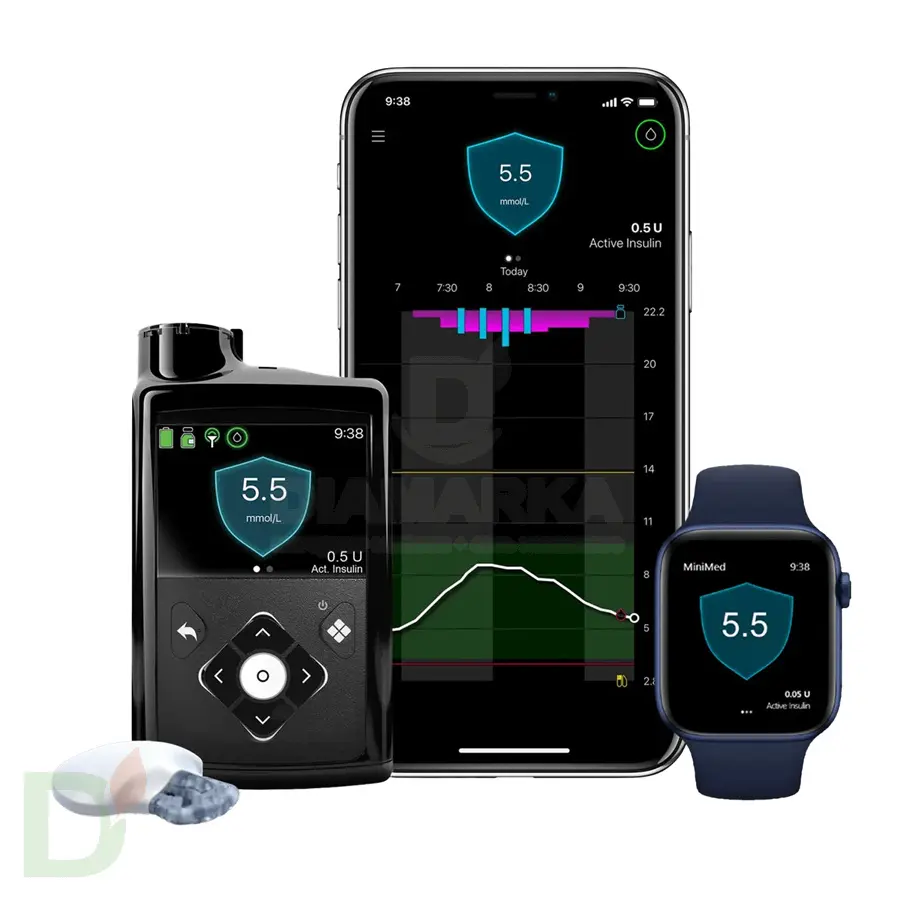 Инсулиновая помпа Medtronic MiniMed 740G с возможностью подключения смартфона, MMT-1861