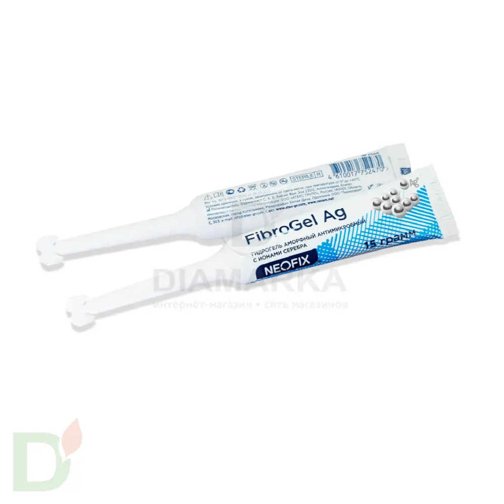 Гидрогель антимикробный NEOFIX FibroGel Fg с ионами серебра 15г в Казани