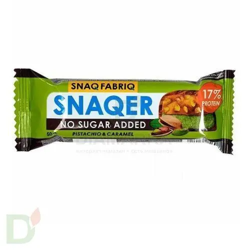 Батончик Snaq Fabriq глазированный Фисташка и карамель 50гр. в Казани